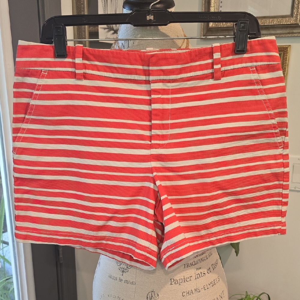 Tommy Hilfiger Coral/orange and White Bermuda Shorts